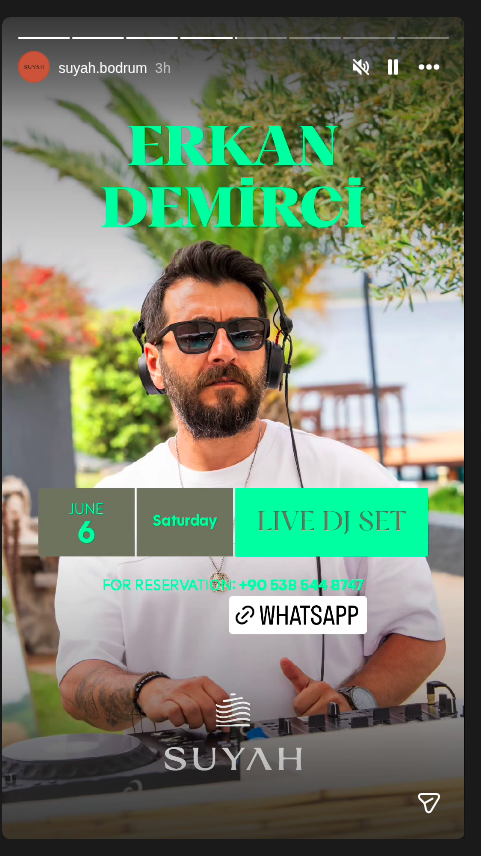 Erkan Demirci — Suyah Live DJ Set Etkinlik afişi
