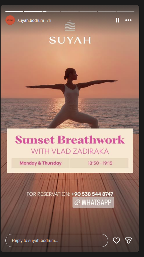 Sunset Breathwork: Vlad Zadiraka — Suyah Bodrum Etkinlik afişi