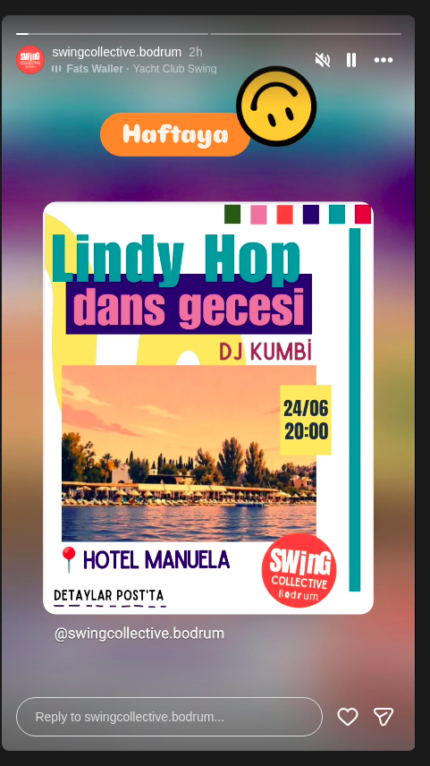 KUMBİ - Lindy Hop Dans Gecesi Etkinlik afişi