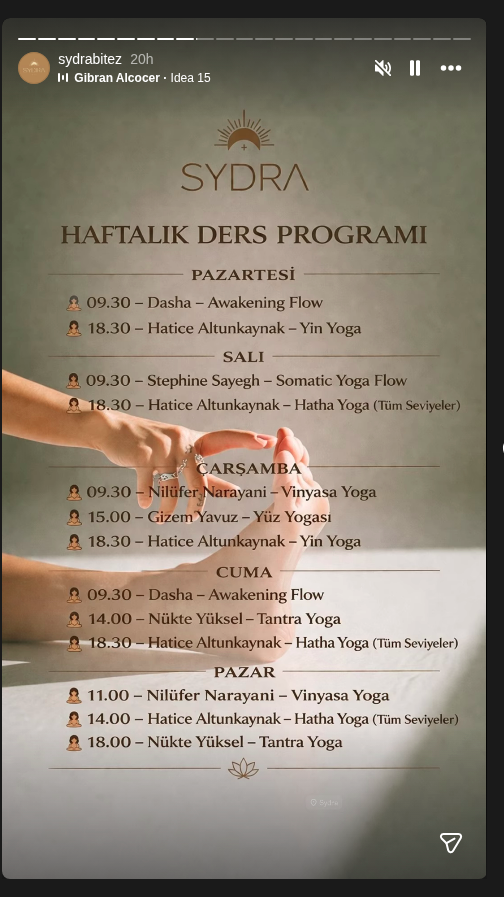 Dasha — Awakening Flow (Haftalık Ders) Etkinlik afişi
