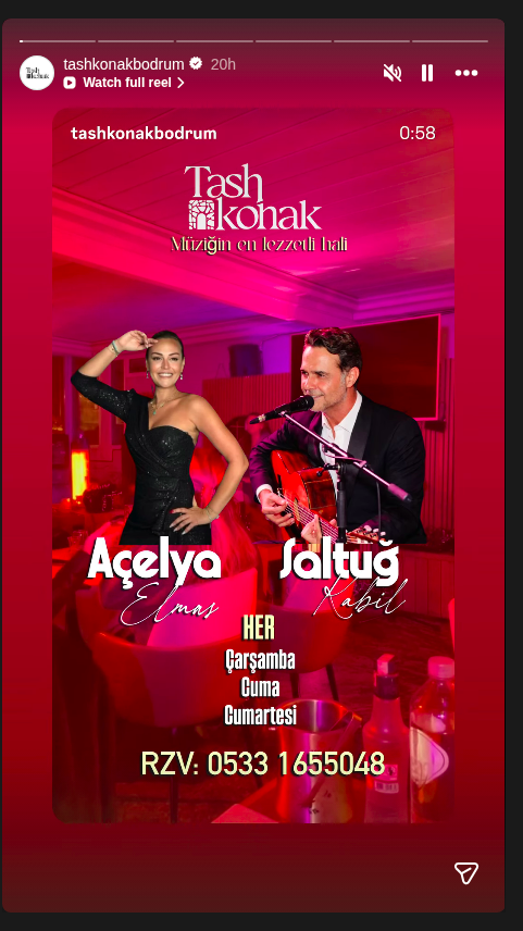 Açelya Elmas & Saltuğ Kabil Etkinlik afişi