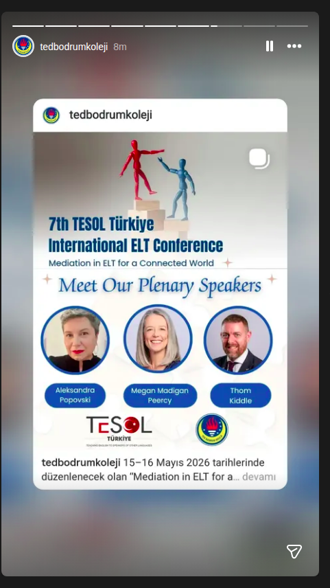 7th TESOL Türkiye — Mediation in ELT (Plenary: Aleksandra Popovski) Etkinlik afişi