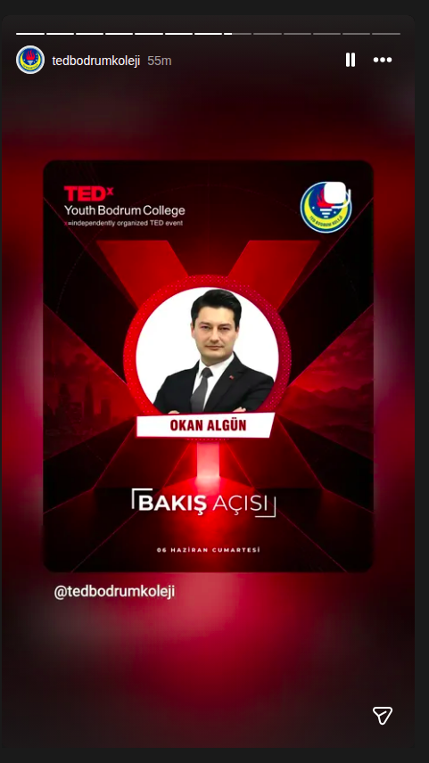 TEDx Youth Bodrum College - Bakış Açısı Etkinlik afişi