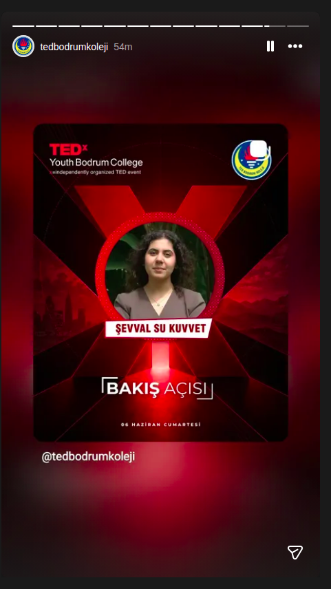 TEDx Youth Bodrum College - Bakış Açısı Etkinlik afişi