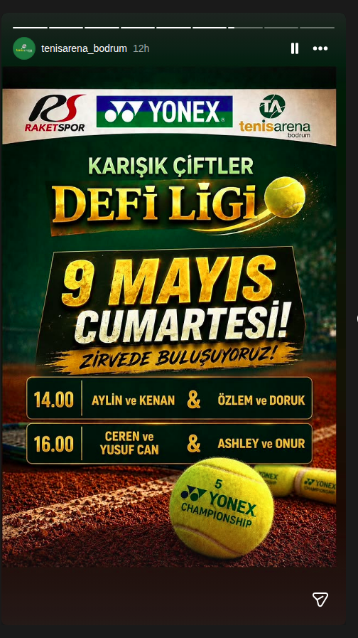 Ceren ve Yusuf Can — Karışık Çiftler Etkinlik afişi