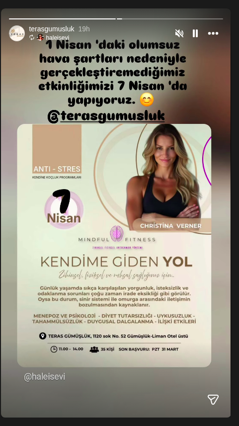 Christina Verner — Anti-Stress Self-Coaching-Programm Event-Poster