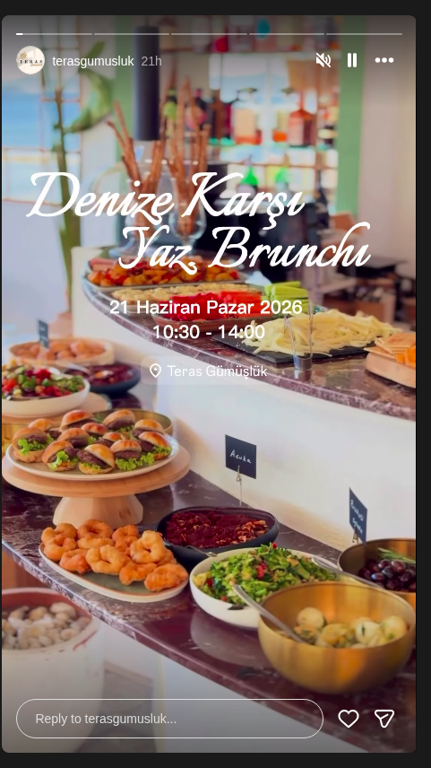 Denize Karşı Yaz Brunchı Etkinlik afişi