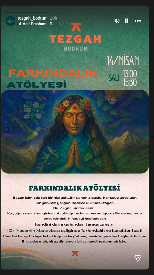 Farkındalık Atölyesi — Kadın Kahramanın Yolculuğu Etkinlik afişi