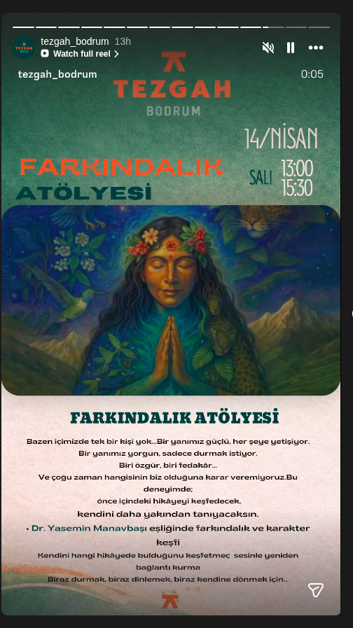 Farkındalık Atölyesi — Kadın Kahramanın Yolculuğu Etkinlik afişi