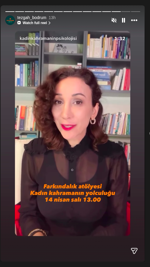 Farkındalık Atölyesi — Kadın Kahramanın Yolculuğu Etkinlik afişi