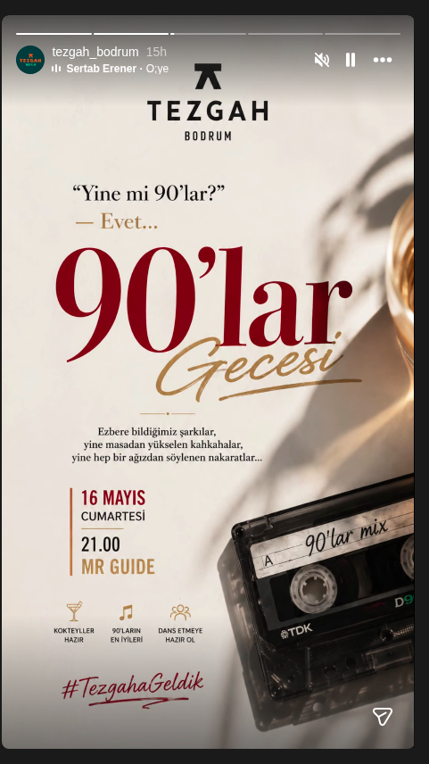 Mr Guide 	60'lar Partisi Etkinlik afişi