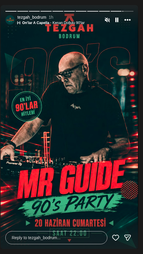 Mr Guide 90’lar Partisi — Tezgah Bodrum Etkinlik afişi