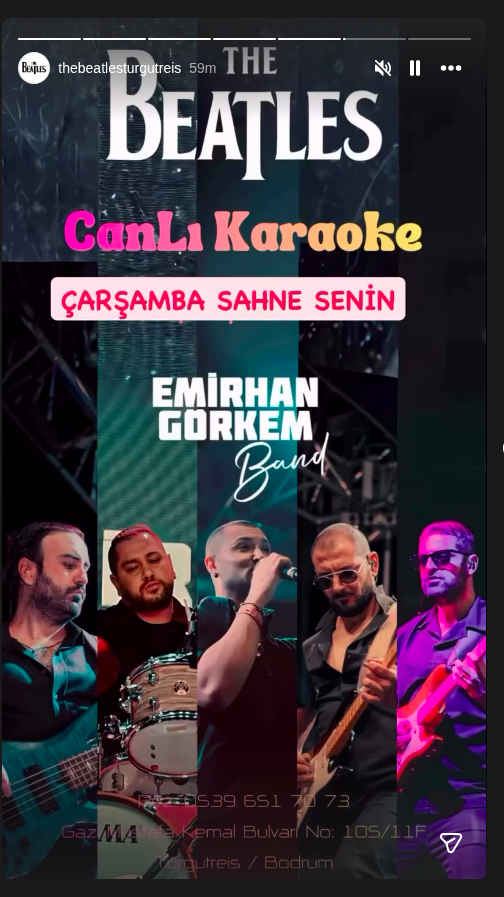 Emirhan Görkem Band - Canlı Karaoke Etkinlik afişi
