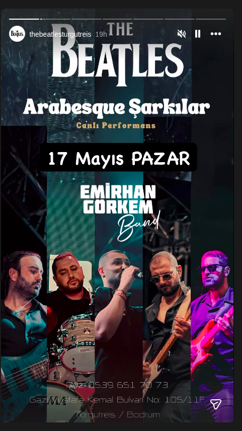 Emirhan Görkem Band — Arabesque Şarkılar Etkinlik afişi