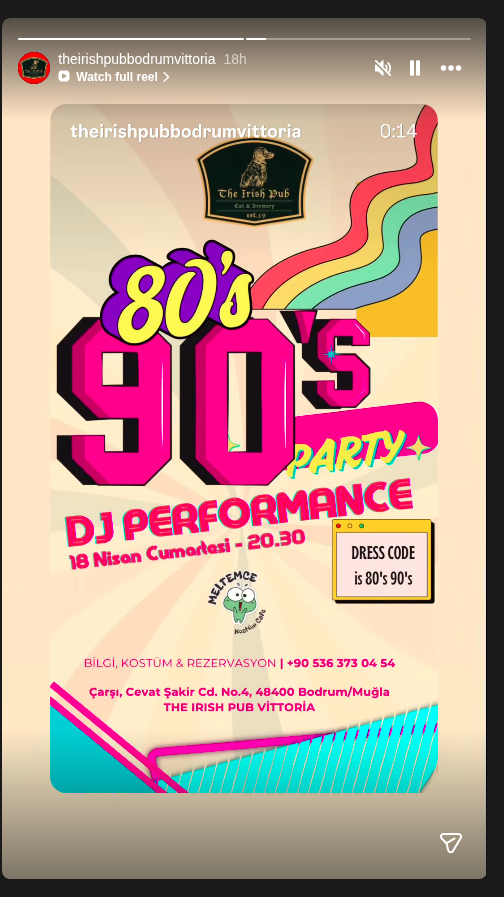 80er & 90er Party Event-Poster