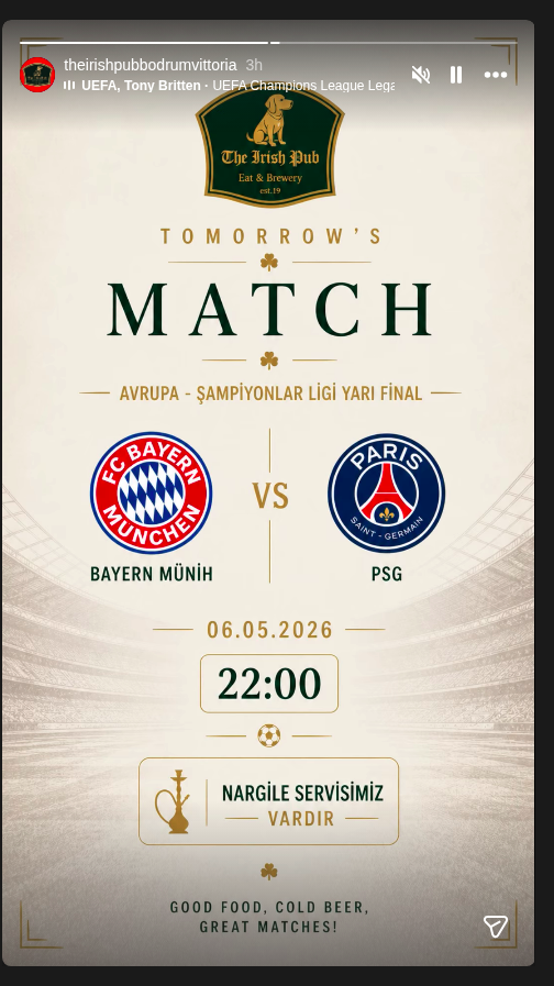 Bayern Münih – PSG: Şampiyonlar Ligi Yarı Final Etkinlik afişi