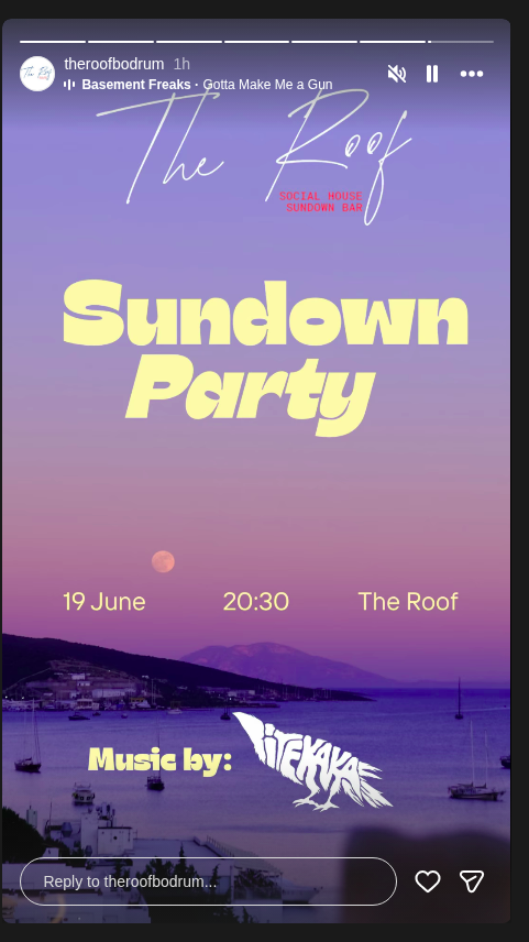 Sundown Party Etkinlik afişi