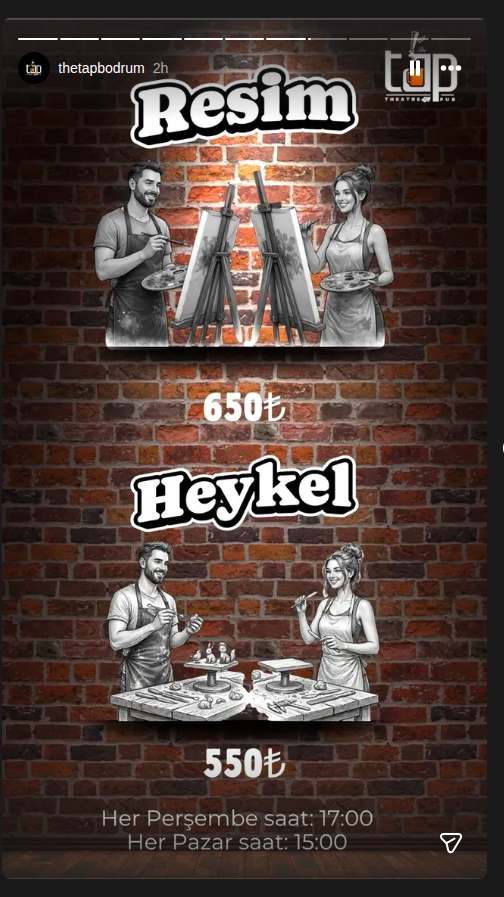 Heykel Atölyesi Etkinlik afişi