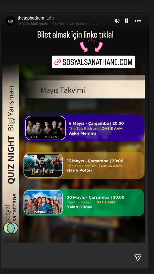 Quiz Night — Aşk-ı Memnu Etkinlik afişi