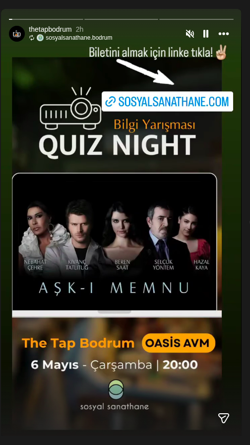 Quiz Night — Aşk-ı Memnu Etkinlik afişi