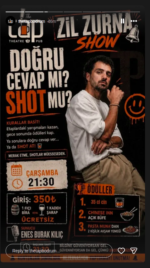 Shot At! – Enes Burak Kılıç Etkinlik afişi