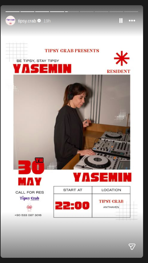 Yasemin — DJ Set Etkinlik afişi