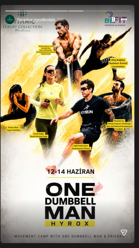 One Dumbbell Man HYROX Movement Camp Etkinlik afişi