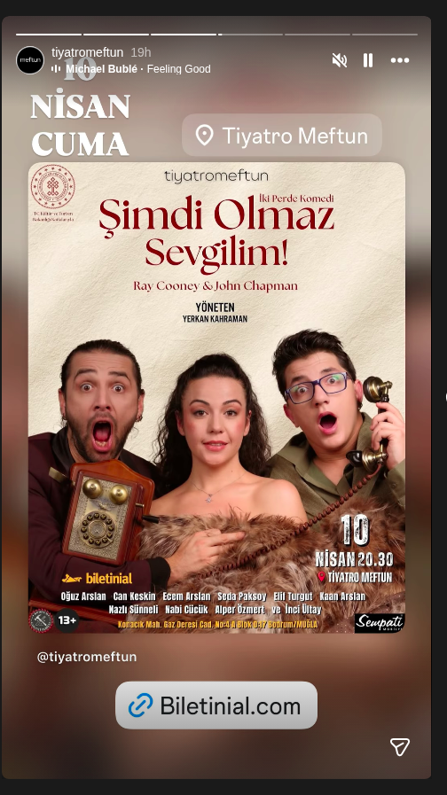 Şimdi Olmaz Sevgilim! — Oğuz Arslan Etkinlik afişi