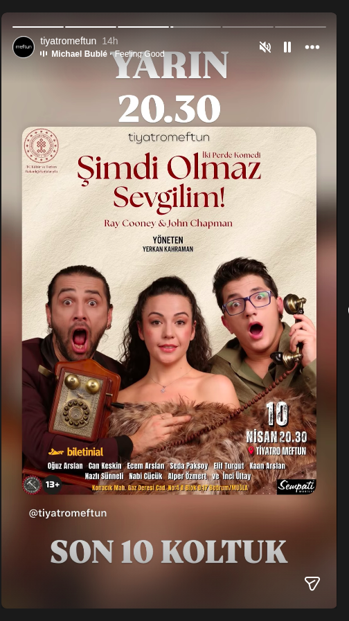 Şimdi Olmaz Sevgilim! — Oğuz Arslan Etkinlik afişi