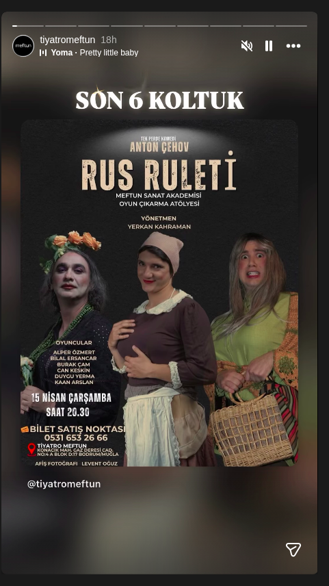 Rus Ruleti Etkinlik afişi