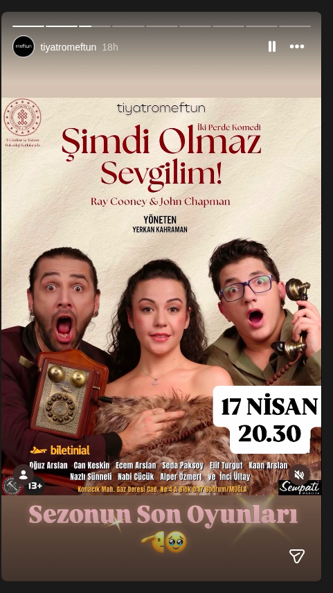 Tiyatro - Çiçu Etkinlik afişi