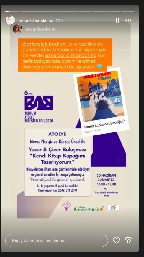 Kendi Kitap Kapağımı Tasarlıyorum — Nevra Nergiz ile Atölye Etkinlik afişi
