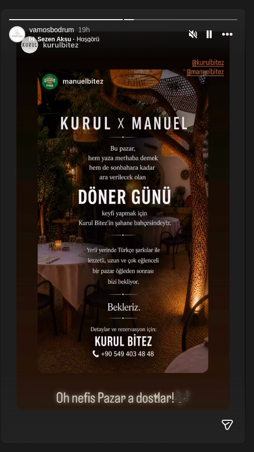 Döner Günü — Kurul x Manuel Etkinlik afişi