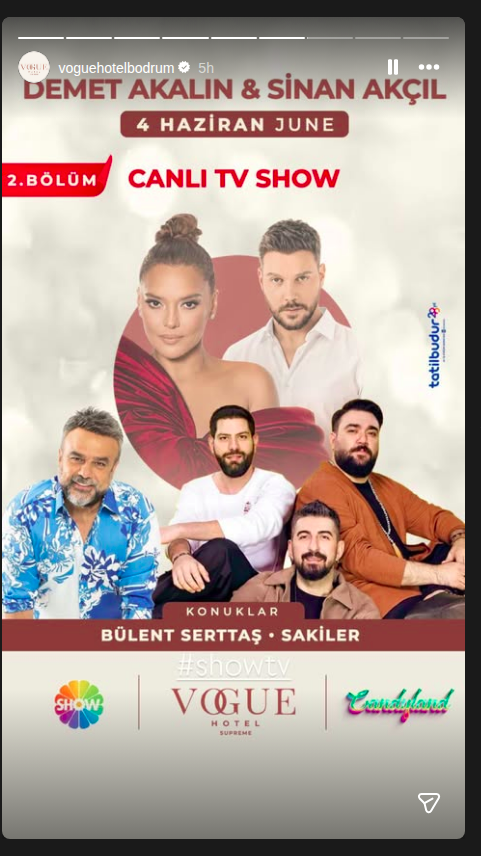 Demet Akalın & Sinan Akçıl — Canlı TV Show Etkinlik afişi