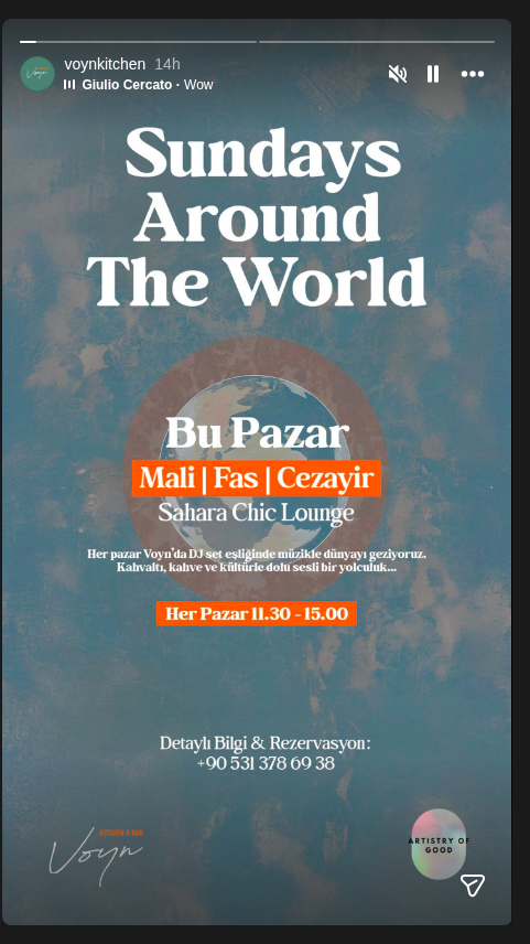 Sundays Around The World — DJ Set Etkinlik afişi