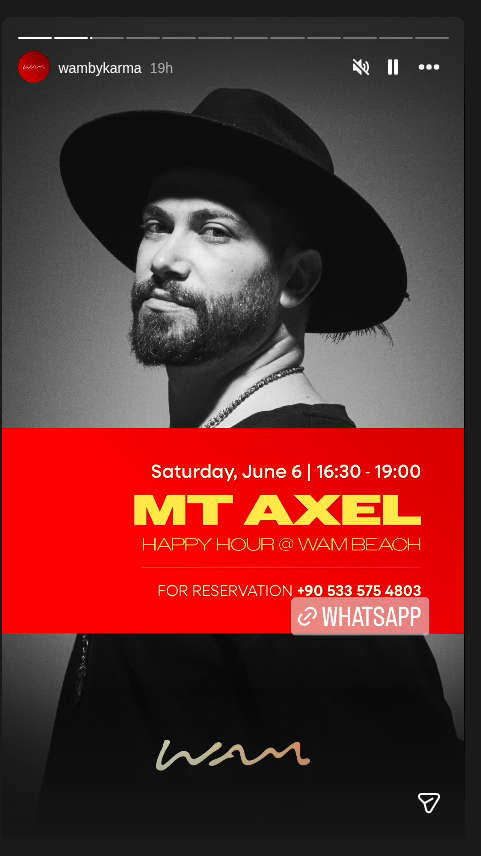 MT Axel — Happy Hour Etkinlik afişi