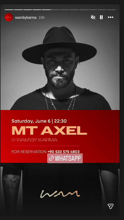 MT Axel — Happy Hour Etkinlik afişi