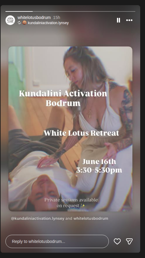 Kundalini Activation Bodrum — White Lotus Retreat Etkinlik afişi