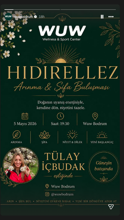 Tülay İçbudak - Hıdırellez Arınma & Şifa Buluşması Etkinlik afişi