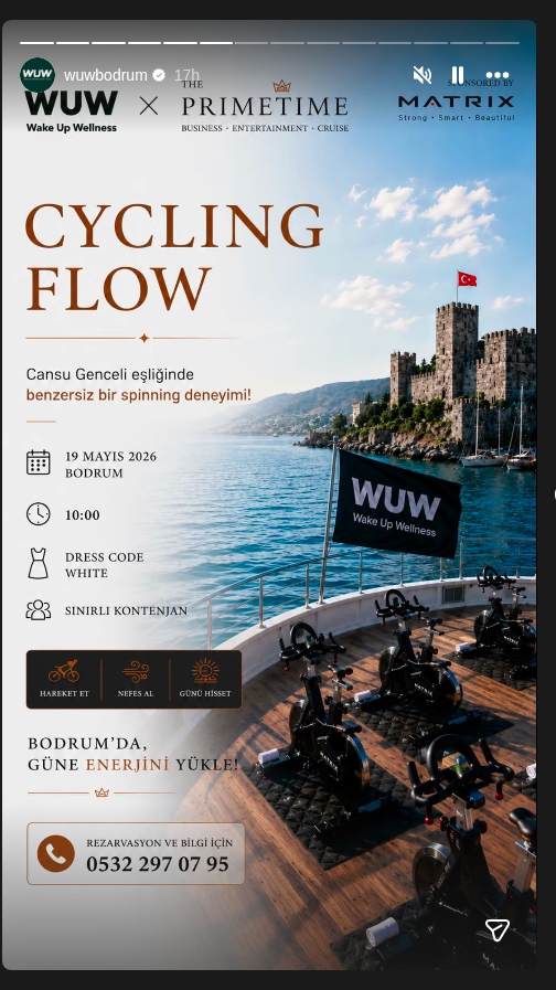 Cycling Flow — Cansu Genceli Event-Poster