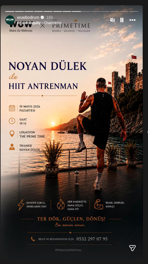 HIIT Antrenman — Noyan Dülek Etkinlik afişi
