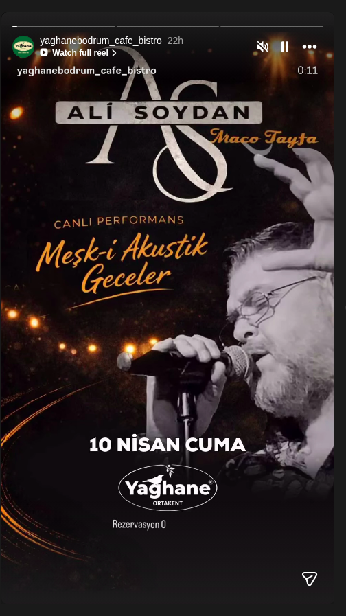 Ali Soydan — Meşk-i Akustik Event-Poster