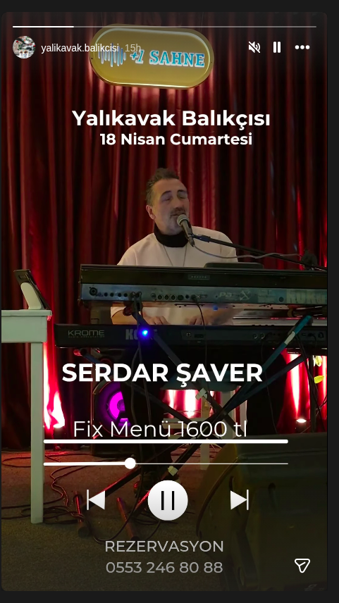 Serdar Şaver – Canlı Müzik Etkinlik afişi