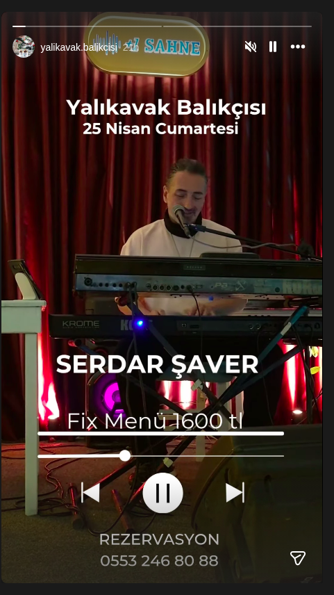Serdar Şaver Etkinlik afişi