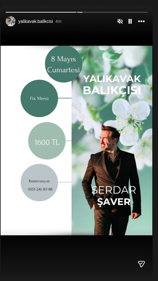 Serdar Şaver - Fix Menü Etkinlik afişi