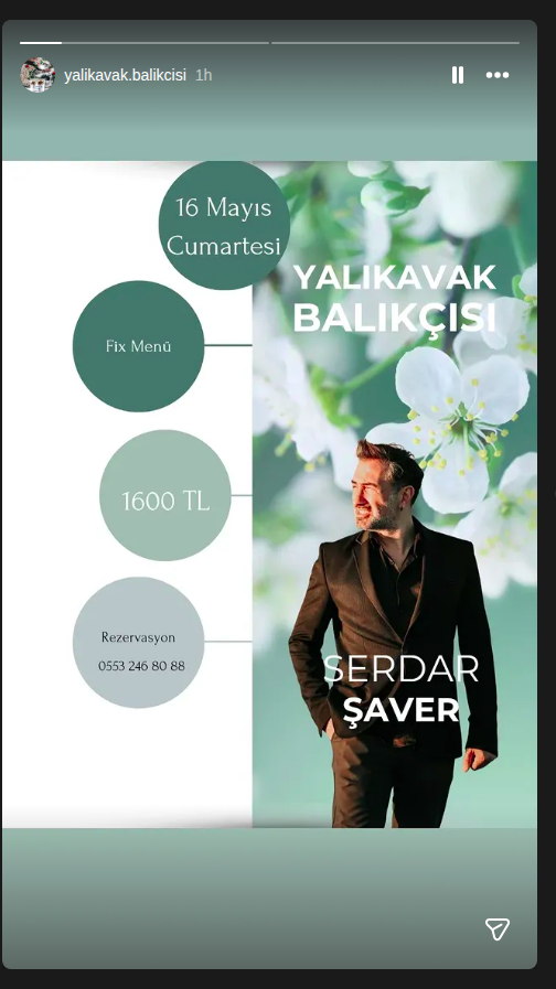 Serdar Şaver — Yalıkavak Balıkçısı Etkinlik afişi