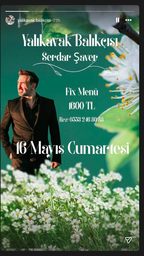 Serdar Şaver - Fix Menü Etkinlik afişi