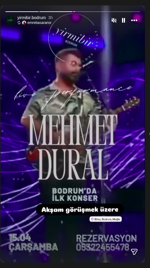 Mehmet Dural Konseri Etkinlik afişi