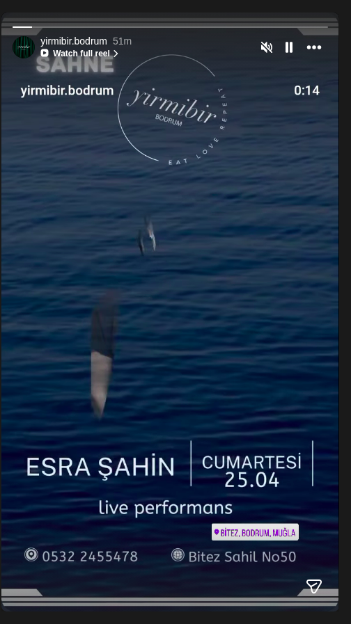 Esra Şahin – Canlı performans Etkinlik afişi