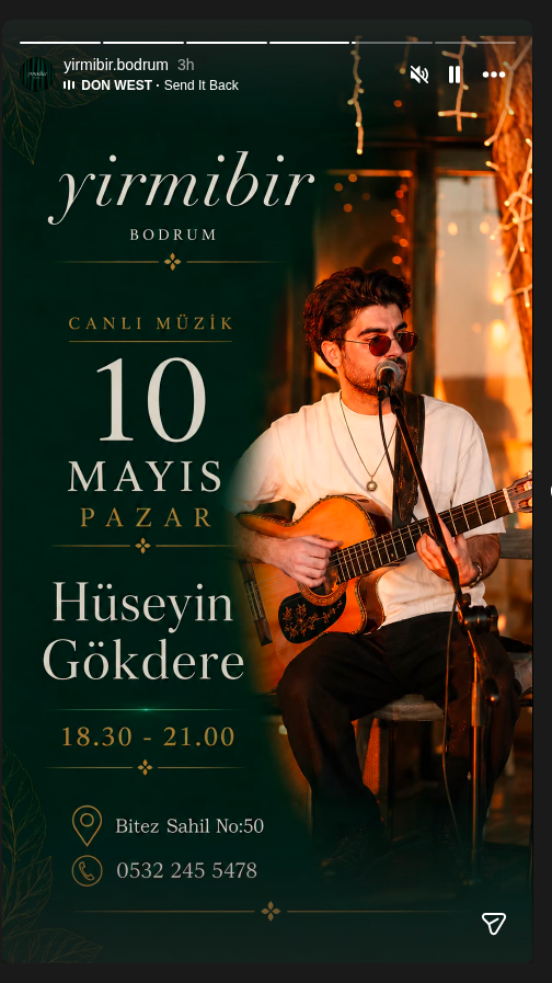 Hüseyin Gökdere - Canlı Müzik Etkinlik afişi